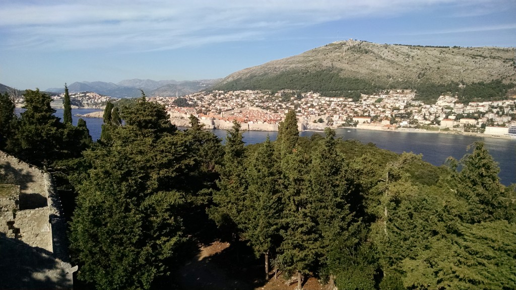 View of Dubrovnik from fortress