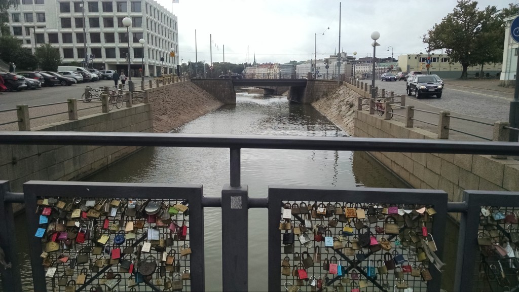 Love locks in Helsinki