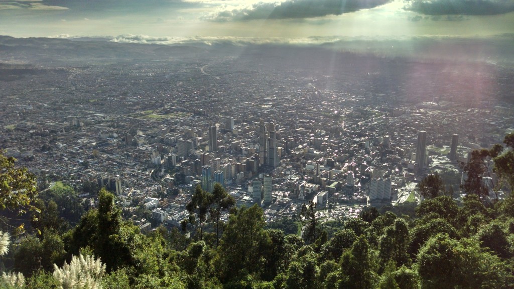 View of Bogota from Monserrate