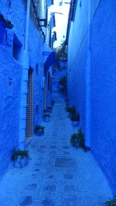Blue streets in Chefchaouen, Morocco