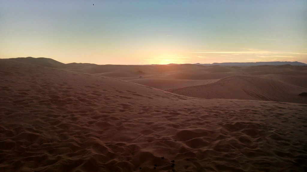 Sunrise Sahara Desert from Merzouga