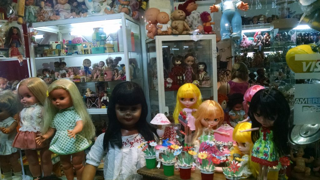 Creepy Dolls in Mercado de San Telmo